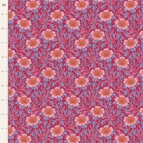 Tilda Patchwork Stoff Baumwolle - Hibernation - Winterrose-Hibiscus